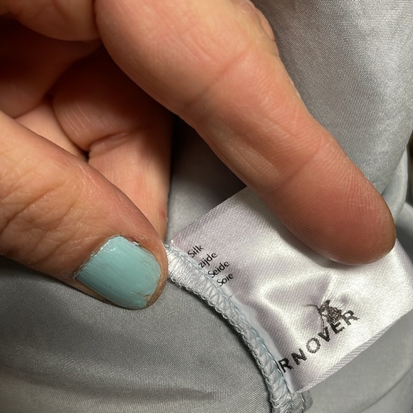 Turnover 100% silk long top - Picture 8 of 9